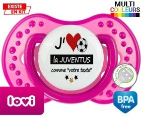 J'aime la juventus + prénom: Sucette LOVI Dynamic-su7.fr