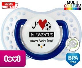 J'aime la juventus + prénom: Sucette LOVI Dynamic-su7.fr