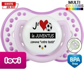 J'aime la juventus + prénom: Sucette LOVI Dynamic-su7.fr