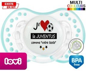 J'aime la juventus + prénom: Sucette LOVI Dynamic-su7.fr