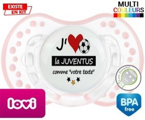 J'aime la juventus + prénom: Sucette LOVI Dynamic-su7.fr