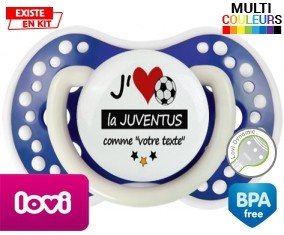 J'aime la juventus + prénom: Sucette LOVI Dynamic-su7.fr