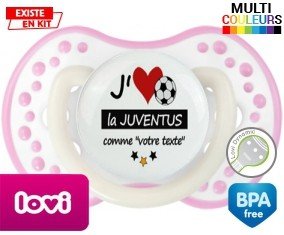 J'aime la juventus + prénom: Sucette LOVI Dynamic-su7.fr