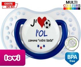 J'aime l'olympique lyonnais + prénom: Sucette LOVI Dynamic-su7.fr