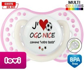 J'aime ogc nice + prénom: Sucette LOVI Dynamic-su7.fr