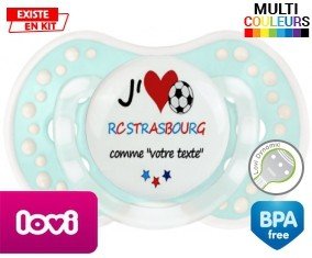 J'aime rc strasbourg + prénom: Sucette LOVI Dynamic-su7.fr