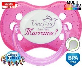 Veux-tu être ma marraine? Style2: Sucette Cerise-su7.fr