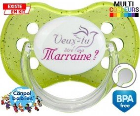 Veux-tu être ma marraine? Style2: Sucette Cerise-su7.fr