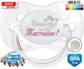 Veux-tu être ma marraine? Style2: Sucette Cerise-su7.fr