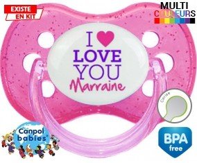 I love you marraine style2: Sucette Cerise-su7.fr