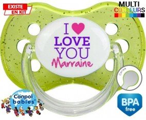 I love you marraine style2: Sucette Cerise-su7.fr