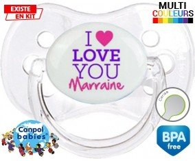 I love you marraine style2: Sucette Cerise-su7.fr