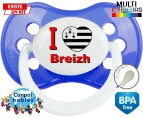 I love Breizh : Sucette Anatomique personnalisée