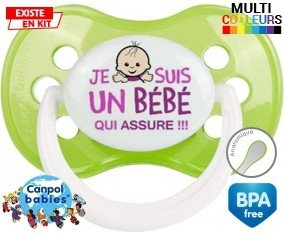 Je suis un bébé qui assure style1: Sucette Anatomique-su7.fr