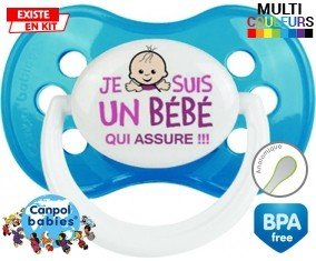 Je suis un bébé qui assure style1: Sucette Anatomique-su7.fr